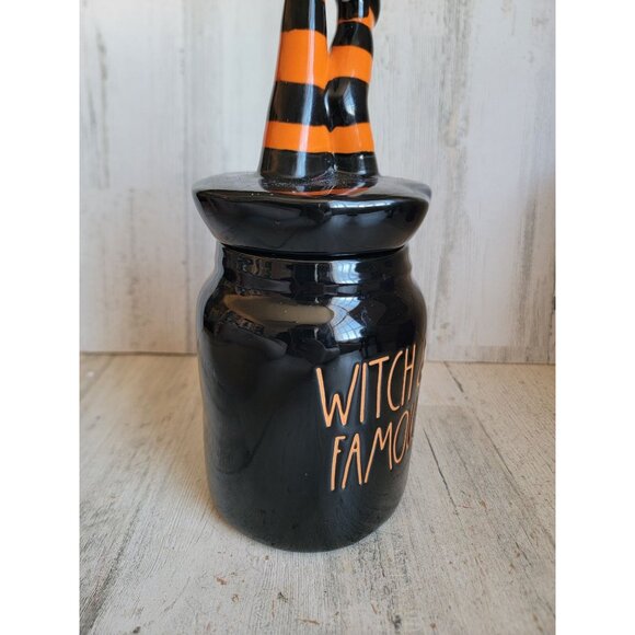 Rae dunn witch famous cookie kitchen jar Halloween home decor - Picture 3 of 8